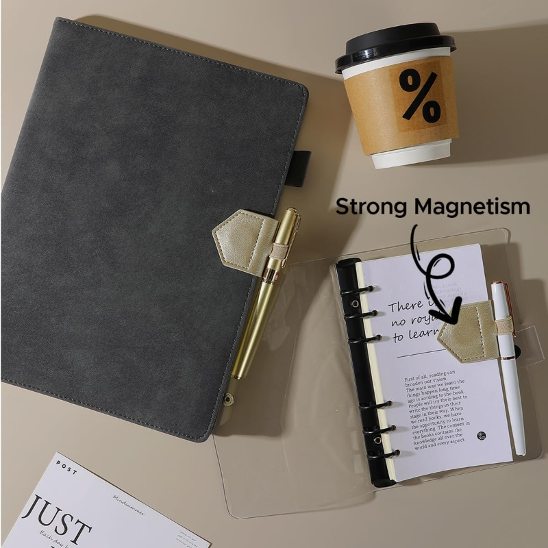 1pc Magnetic PU Leather Bookma - огляд і ціна Pen Holder Magnetic