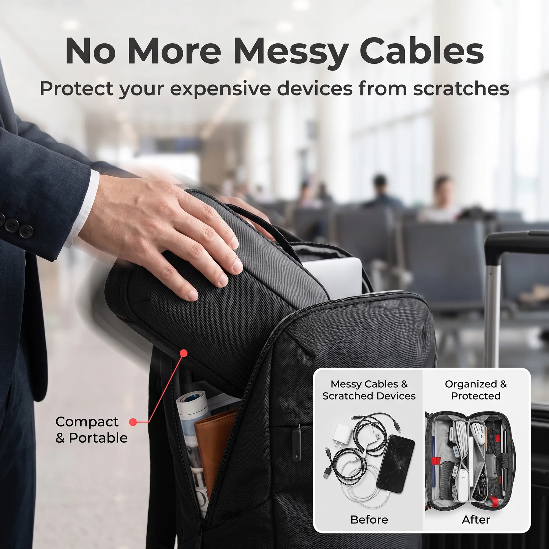 Travel Tech Organizer Pouch, W - огляд і ціна Tech Accessories Shop