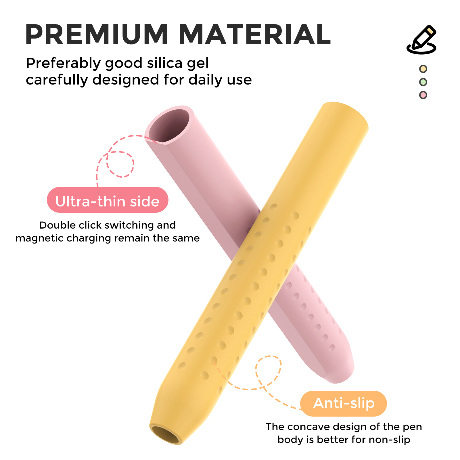 1PC Stylus Cover for Apple Pen - огляд і ціна Pen Holder Magnetic