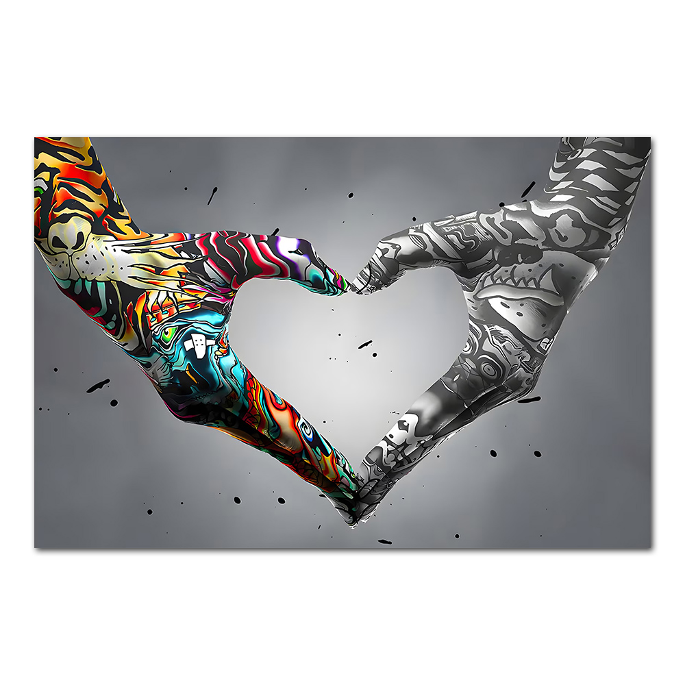 Graffiti Hand Love Canvas Pain - огляд і ціна Tech Home Accessories