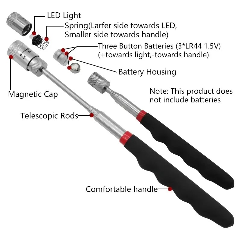 Telescopic Magnetic Pen with L - огляд і ціна Pen Holder Magnetic